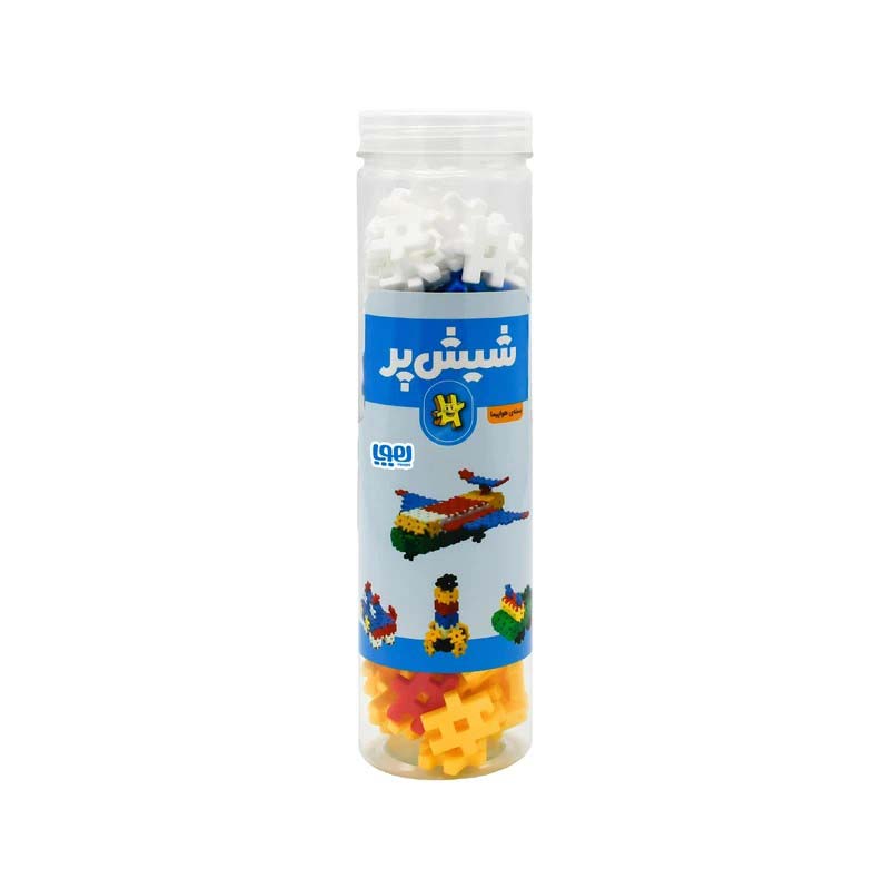 بسته اسباب بازی ساختنی شیش پر:لیبل آبی (بسته هواپیما)