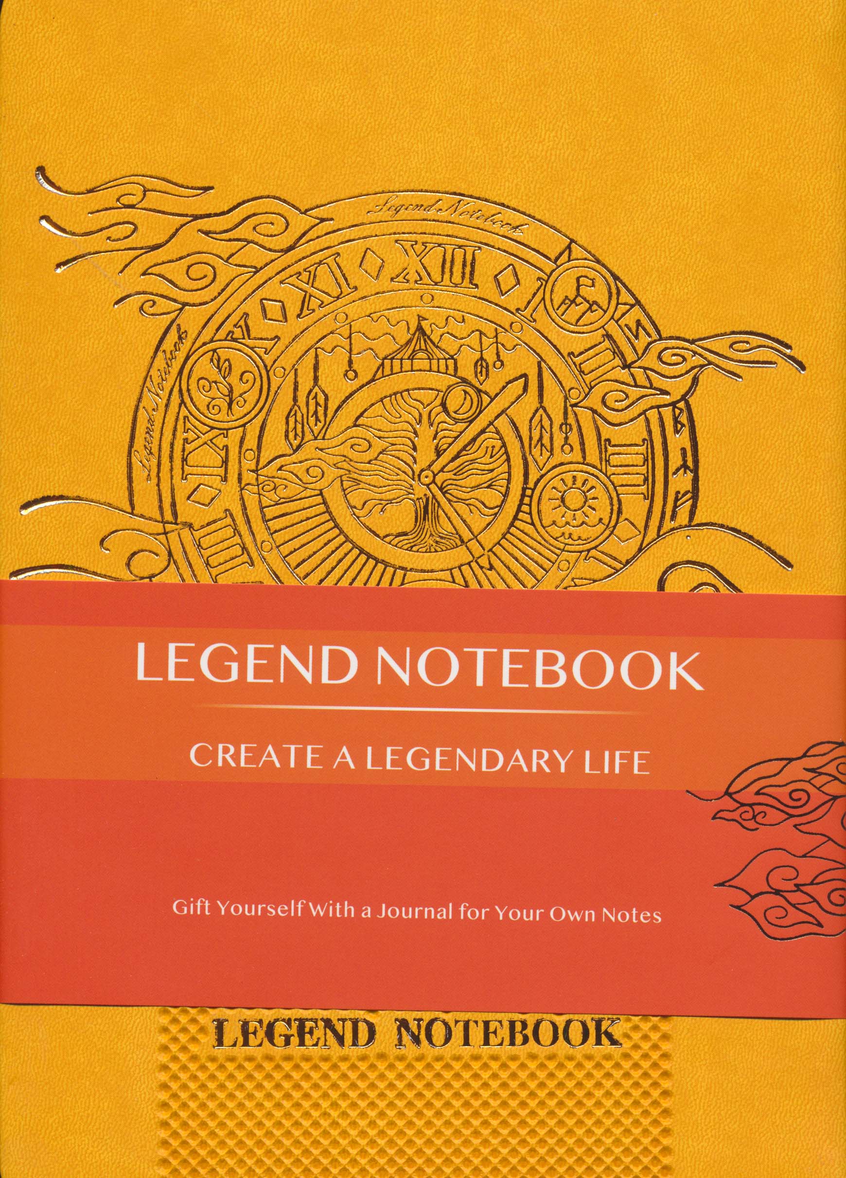 دفتر یادداشت خط دار LEGEND (زرد)