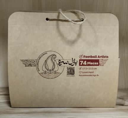 پازل چوبی فوتبال (باجعبه)