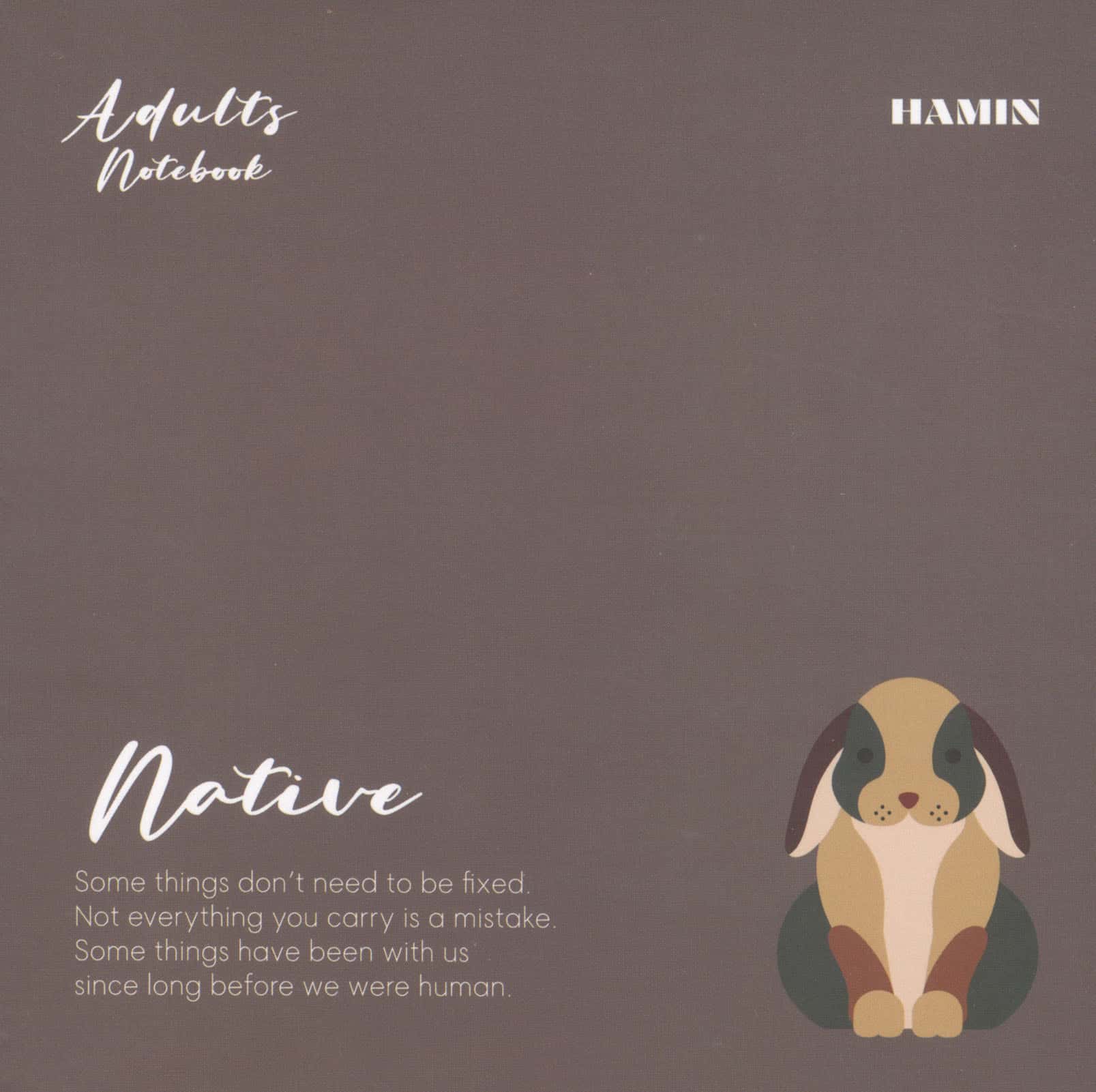 دفتر یادداشت خط دار NATIVE (طرح RABIT)