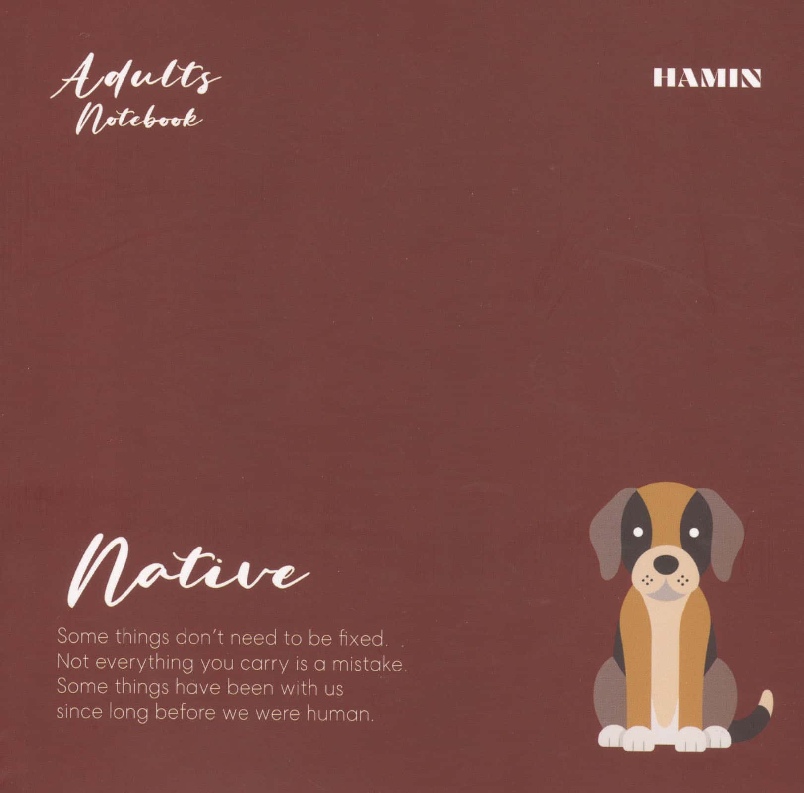 دفتر یادداشت خط دار NATIVE (طرح PUPPY)