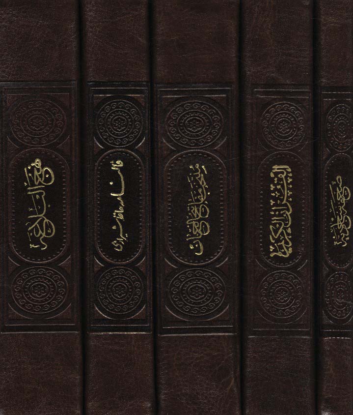 مفاتیح الملکوت (قرآن،مفاتیح،نهج البلاغه،صحیفه،دیوان...)،(5جلدی،باقاب،چرم)